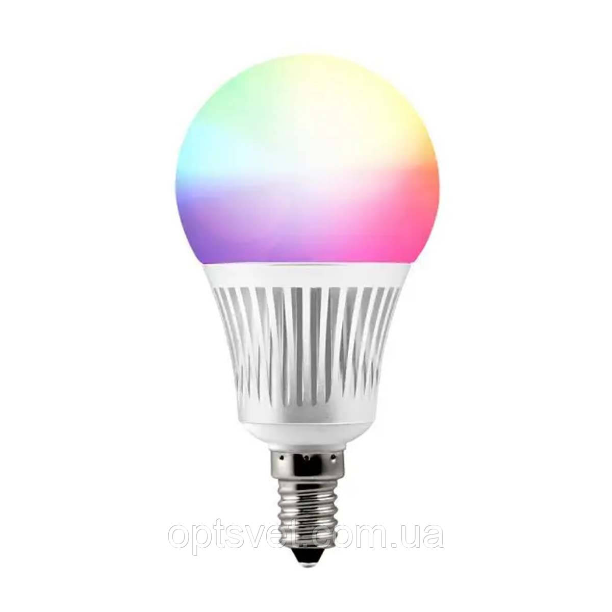 Світлодіодна лампа Mi-light G60 5W E14 2700 K+RGB DIM 86-265 V (LL013 — WW), фото 1