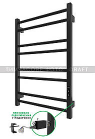 ARDESTO Рушникосушка електрична Square-TR K, таймер-регулятор, сталь, чорний матовий