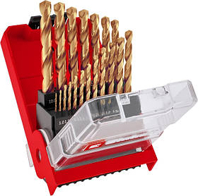 Einhell Набір свердел по металу, 19шт, 1-10мм, кейс