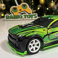 Дрифт машинка на радіоуправлінні Dodge Challenger NEON Green | Машинки для дрифту на пульті управління, фото 6