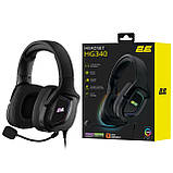 2E Gaming Гарнітура ігрова HG340, mini-jack/dual 3.5mm, RGB, 2м, чорний, фото 2