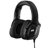 2E Gaming Гарнітура ігрова HG340, mini-jack/dual 3.5mm, RGB, 2м, чорний, фото 3