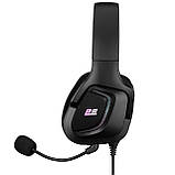 2E Gaming Гарнітура ігрова HG340, mini-jack/dual 3.5mm, RGB, 2м, чорний, фото 6
