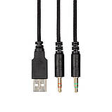 2E Gaming Гарнітура ігрова HG340, mini-jack/dual 3.5mm, RGB, 2м, чорний, фото 8