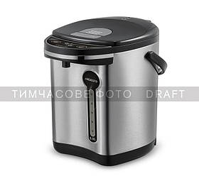 ARDESTO Термопот 5л, нержавіюча сталь+пластик, сіро-чорний