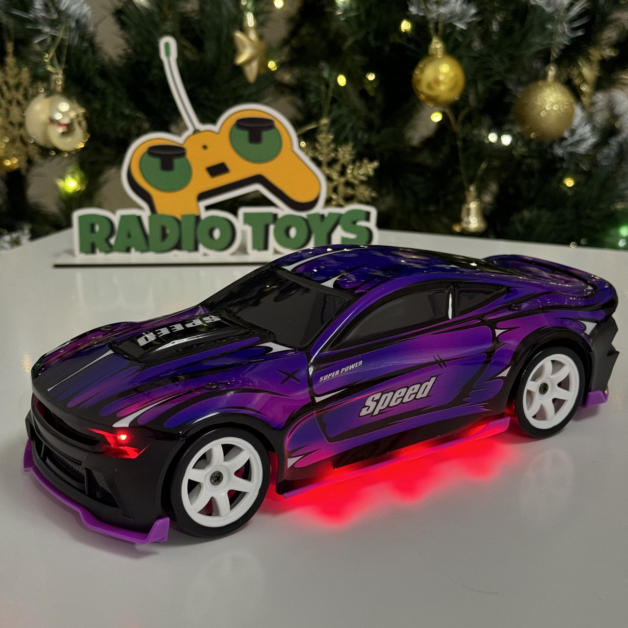 Дрифт машинка на радіоуправлінні Dodge Challenger NEON Violet | Машинки для дрифту на пульті управління, фото 1