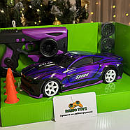 Дрифт машинка на радіоуправлінні Dodge Challenger NEON Violet | Машинки для дрифту на пульті управління, фото 3