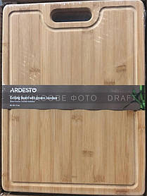 ARDESTO Дошка кухонна з жолобом Midori, 40х30х1.5см, бамбук