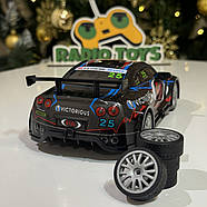 Машинка для дрифту на радіоуправлінні Extreme Black-Blue | Дрифт машинки на пульті управління | Дрифтова машина на радіокеруванні, фото 3