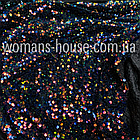 Велюр тканина з паєткою 150 см 200 г/м2 Бордовий, фото 2