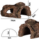 Декорація укриття Terrario Wood Cave S 14x9x7см (15108), фото 3