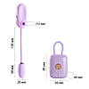 Вакуумний кліторальний стимулятор Otouch Louis Vibrate Purple з віброяйцем, у кейсі, фото 2