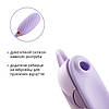 Вакуумний кліторальний стимулятор Otouch Louis Vibrate Purple з віброяйцем, у кейсі, фото 4