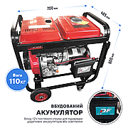 6.5 кВт дизельні електрогенератори Однофазні LeiTeng Power DG7800E портативні генератори енергії мідна обмотка. Дизельні