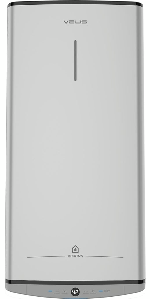 Ariston Водонагрівач електр. плаский слім VELIS TECH 100 EU, 100л, 2*1,5кВт, ун. монтаж, електр. кер-ння, B,