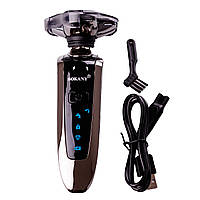 Електробритва портативна чоловіча професійна з насадками, бритва шейвер для сухого гоління Sokany SK-378