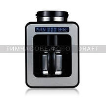 ARDESTO Кавоварка крапельна 0.6л, зерно + мелена, дисплей, сріблясто-чорний