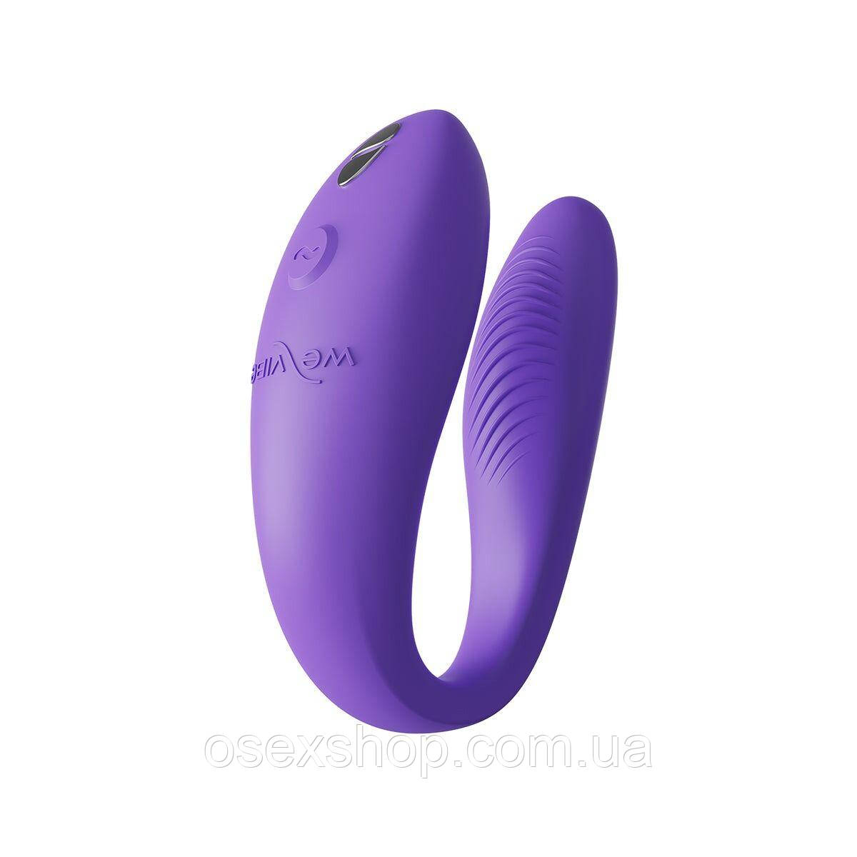 Смарт-вібратор для пар We-Vibe Sync GO Light Purple, тревел-кейс, пульт ДК
