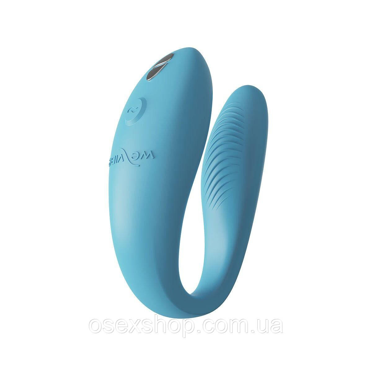 Смарт-вібратор для пар We-Vibe Sync GO Turquoise, тревел-кейс, фото 1