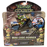Набір мініфігурка Леонардо з мотоциклом — Mini Code-Runner With Leonardo, 4Kids, Playmates