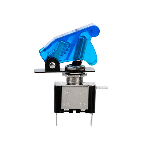 Перемикач, тумблер, вимикач живлення 12В 20А LED, синій, фото 1
