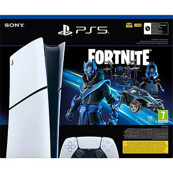 Ігрова приставка Sony PlayStation 5 (PS5) Slim Digital Edition + Fortnite Cobalt Star Bundle