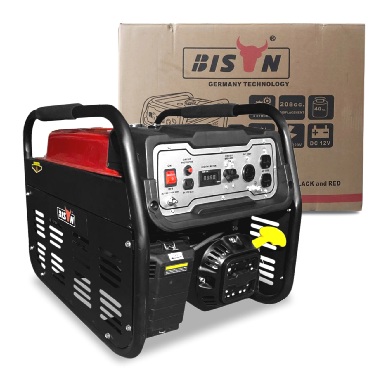 2.8 кВт бензинові електрогенератори Bison MT 5500W однофазні. Портативні генератори енергії опт/роздріб