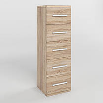 Комод 5 шухляд М-ЗОН Джеко 300 Сонома (MZN-031017), фото 3