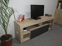 Тумба під телевізор із 4 полицями М-ЗОН Джеко 140 Сонома/Німфея Альба (MZN-031035), фото 4