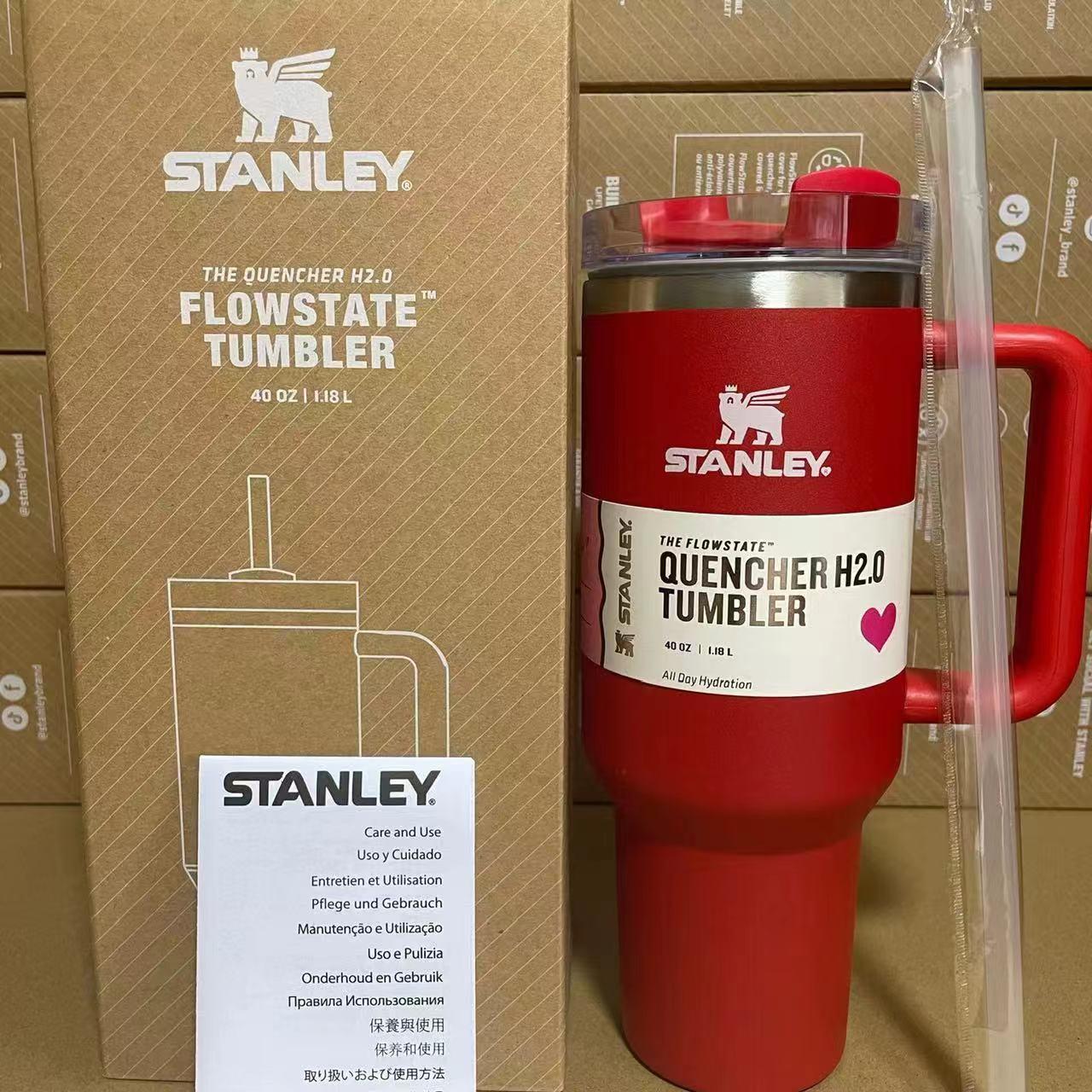 Термос термочашка Stanley Quencher H2.0 Tumbler з нержавіючої сталі 1,18 л Red Cranberry