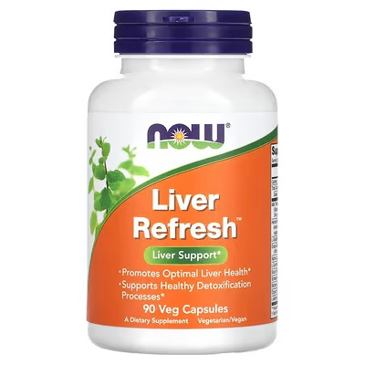Детоксикація печінки Liver Refresh 90 капс Now Foods USA