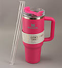Термос термочашка Stanley Quencher H2.0 Tumbler з нержавіючої сталі 1,18 л Pink Dusk KT6007811, фото 4