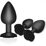 Анальний силіконовий корок троянда We Love L size, фото 2