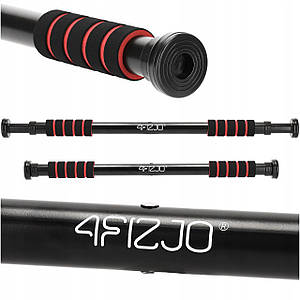 Турнік розсувний 4FIZJO Basic 61.5-100 см Black/Red (P-5905973402712)