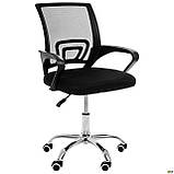 Крісло офісне Web Home хром чорна, фото 2