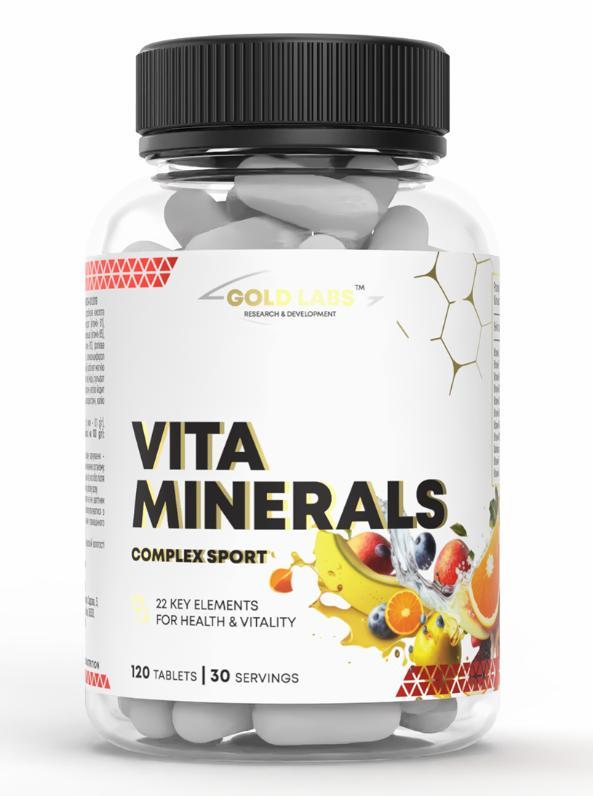 Комплекс вітамінів і мінералів GOLD LABS VitaMinerals Complex Sport 120 таблеток