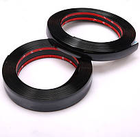 Молдинг чорний  15мм-5м Плоский на окантовку вікон