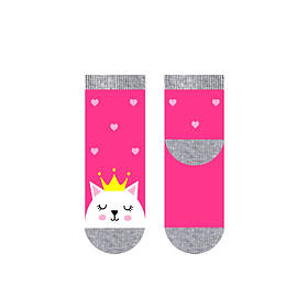 Дитячі махрові шкарпетки (розмір 22-24, рожевий) 9254