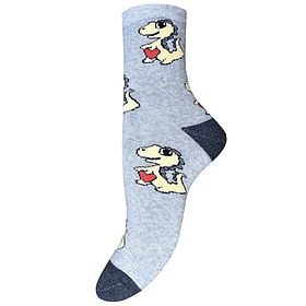 Дитячі махрові шкарпетки (розмір 18-20, срібло-меланж) 9309