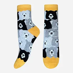 Дитячі махрові шкарпетки (розмір 22-24, гірчичний) 9376