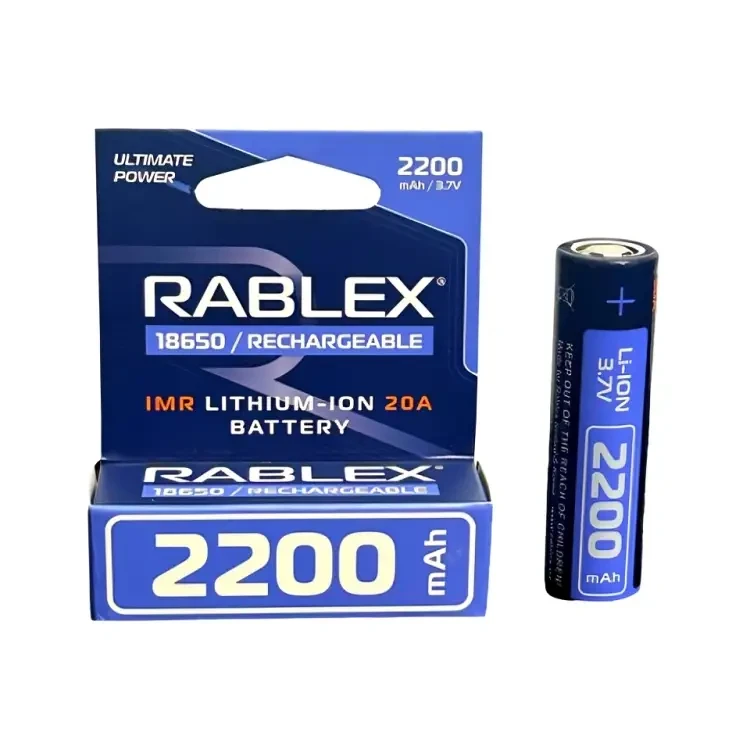 Акумулятор високострумовий 20А B-Plus Li-Ion 18650 2200mAh (без захисту)