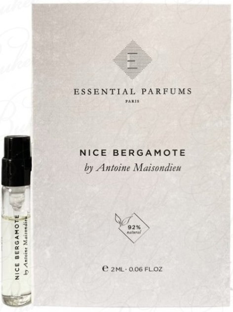 Essential Parfums Nice Bergamote Парфюмированная вода унисекс, 2 мл Пробник, фото 1