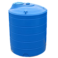 Ємність 3000 л дві горловини вертикальна синя