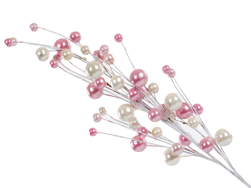 Гілка декоративна 75 см рожева (пластик), фото 1