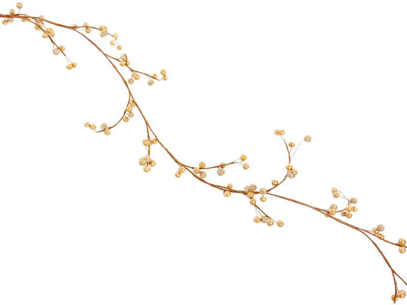 Гілка декоративна 150 см золото (пластик), фото 1