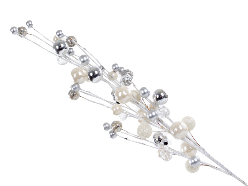 Гілка декоративна 75 см чорна з золотом (пластик), фото 1