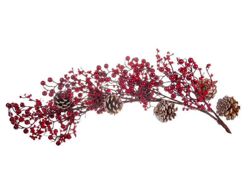 Гілка декоративна хвойна 68 см (пластик), фото 1