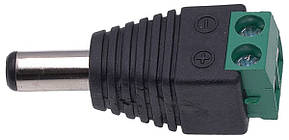 Роз'єм живлення постійного струму DC 2,5 x 5,5 мм (тато)