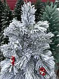 Лита сосна Елітна засніжена 2.30 м 53 лита ялинка заснижена/єль із пластику/ялинка зі снігом, фото 7