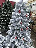 Лита сосна Елітна засніжена 2.30 м 53 лита ялинка заснижена/єль із пластику/ялинка зі снігом, фото 6